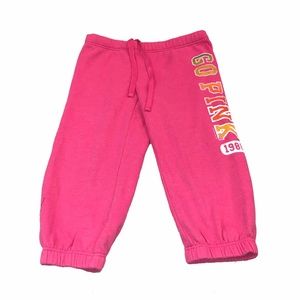 PINK Cropped Sweatpants